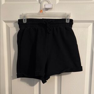 Black Drawstring Shorts